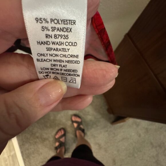 women's black & red tunic top - Picture 4 of 4